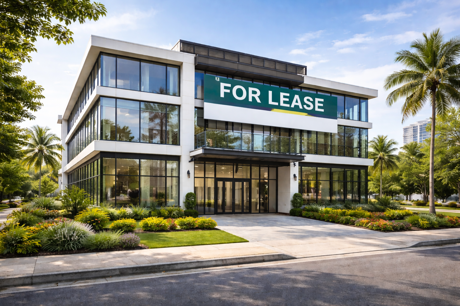 Modern commercial building available for lease